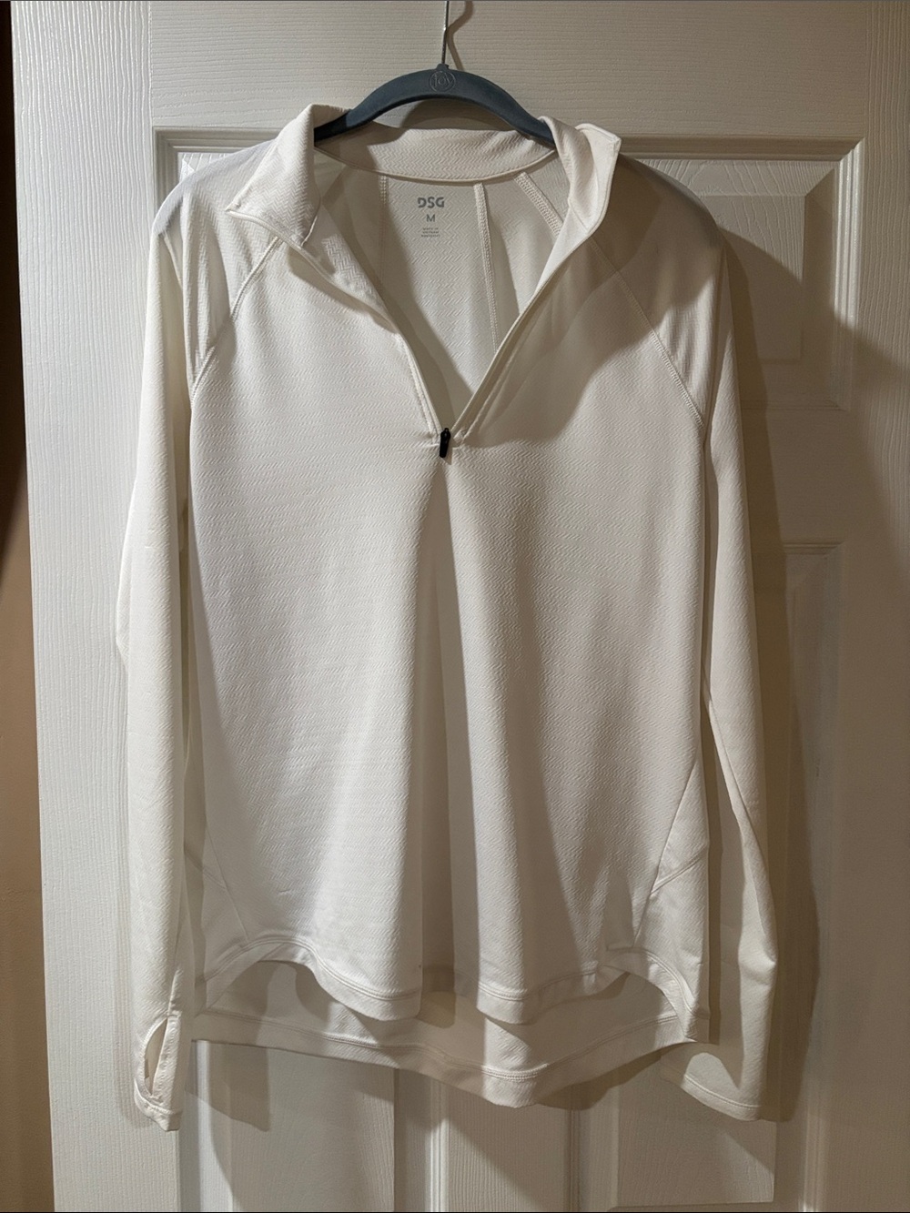 DSG White Half-Zip Athletic Pullover
